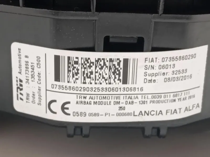 Air-bag Guidatore 34173896 B Peugeot Boxer III 2014