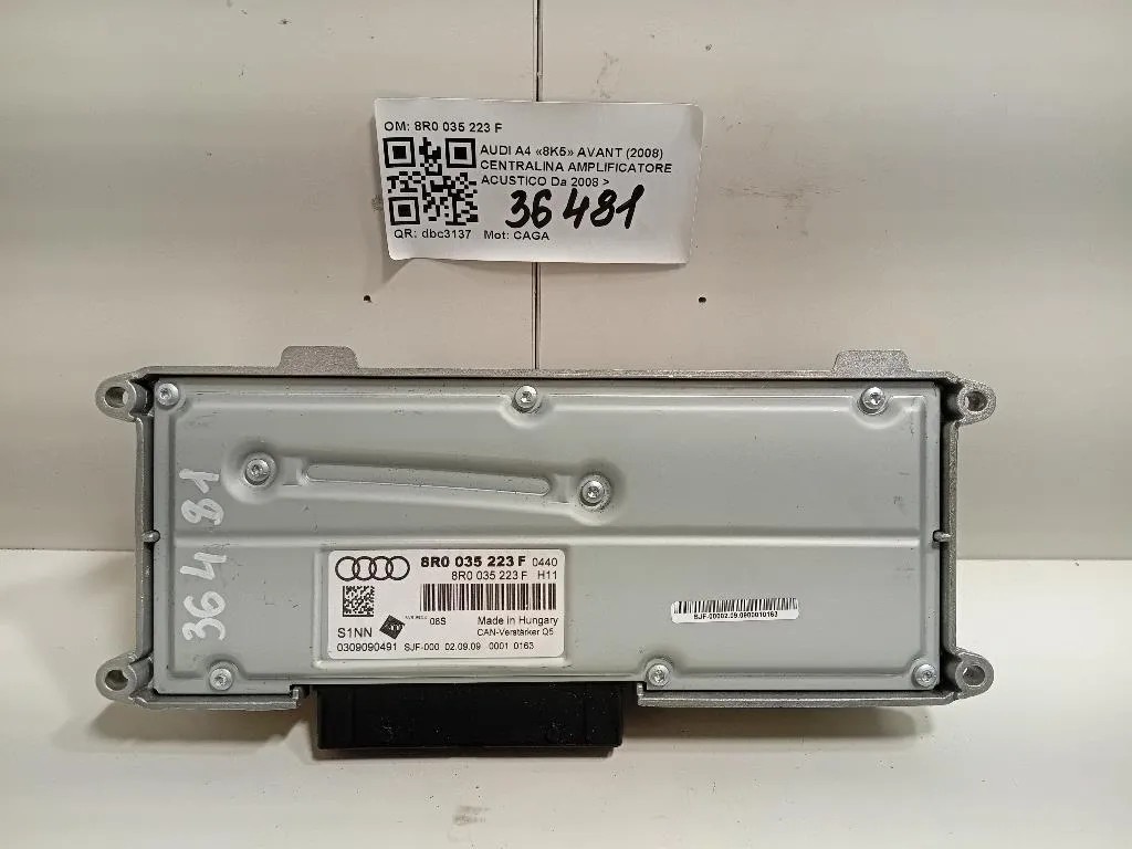 Centralina Amplificatore Acustico 8R0 035 223 F Audi A4 8K5 Avant 2008