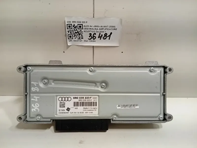 Centralina Amplificatore Acustico 8R0 035 223 F Audi A4 8K5 Avant 2008