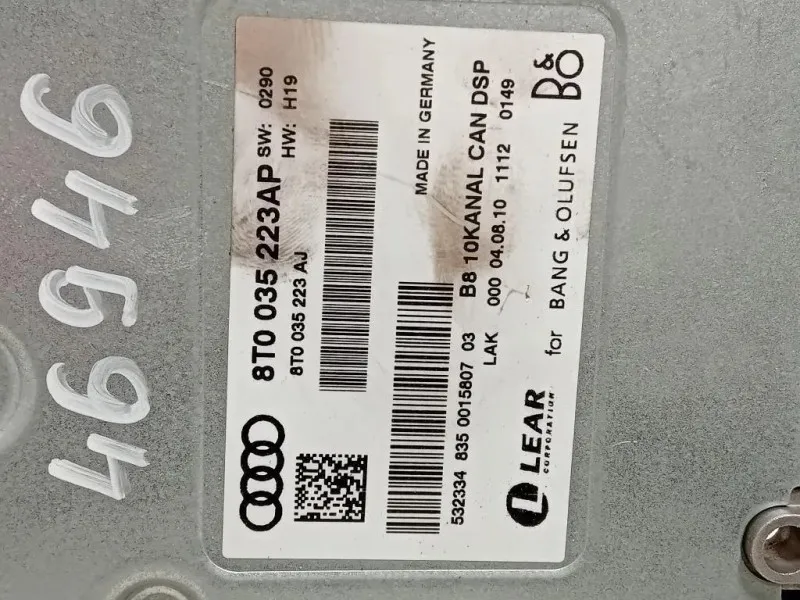 Centralina Amplificatore Acustico 8T0 035 223 AP Audi A5 8T3 2008