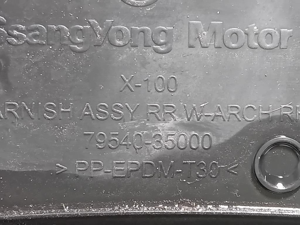 Passaruota POST DX 79540-35000 Ssangyong Tivoli 2015