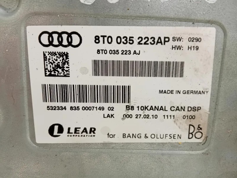 Centralina Amplificatore Acustico 8T0 035 223 AP Audi Q5 8RB 2012
