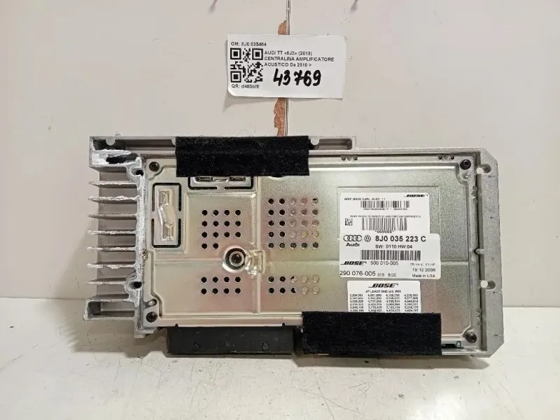 Centralina Amplificatore Acustico 8J0 035464 Audi TT 8J3 2010