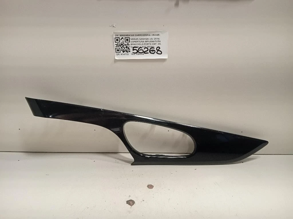 Copertura Impugnatura Bracciolo Porta ANT DX 806824EA1AX Nissan Qashqai II 2014