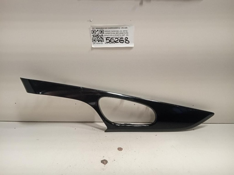 Copertura Impugnatura Bracciolo Porta ANT DX 806824EA1AX Nissan Qashqai II 2014