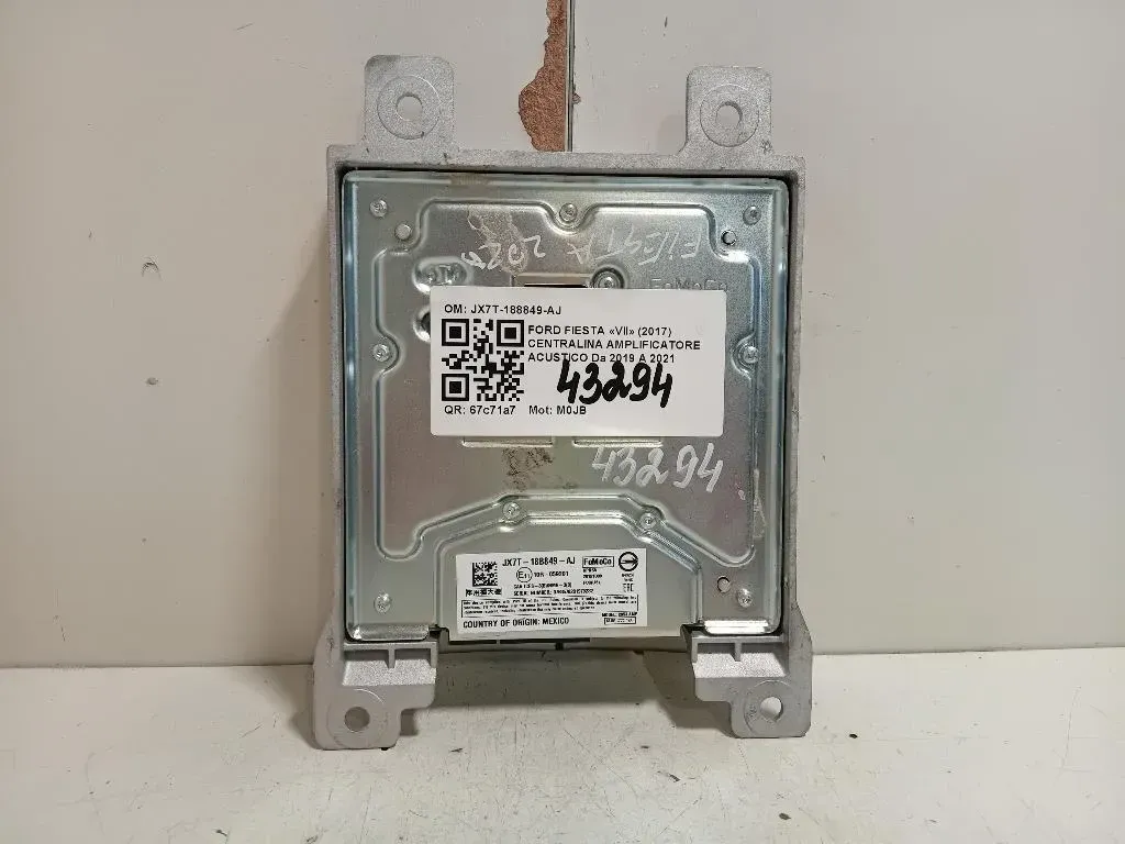 Centralina Amplificatore Acustico JX7T-188849-AJ Ford Fiesta VII 2017