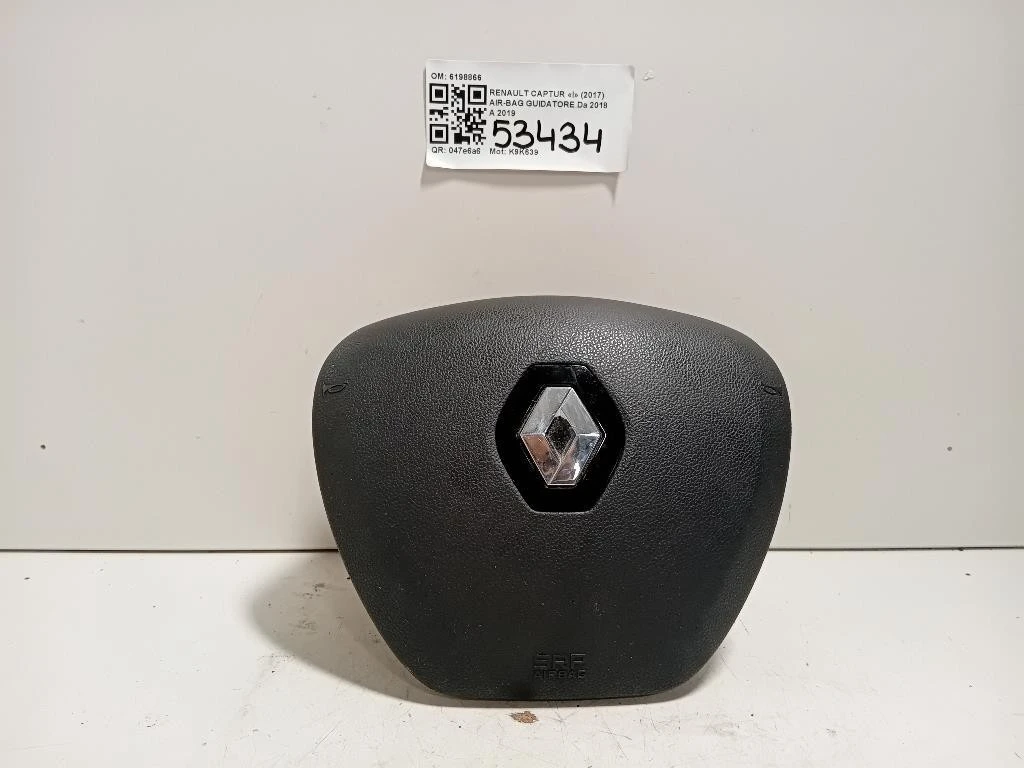 Air-bag Guidatore 6198866 Renault Captur I 2017