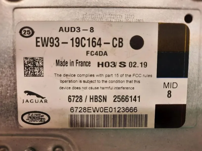 Centralina Amplificatore Acustico EW93-19C164-CB Jaguar XF I 2011