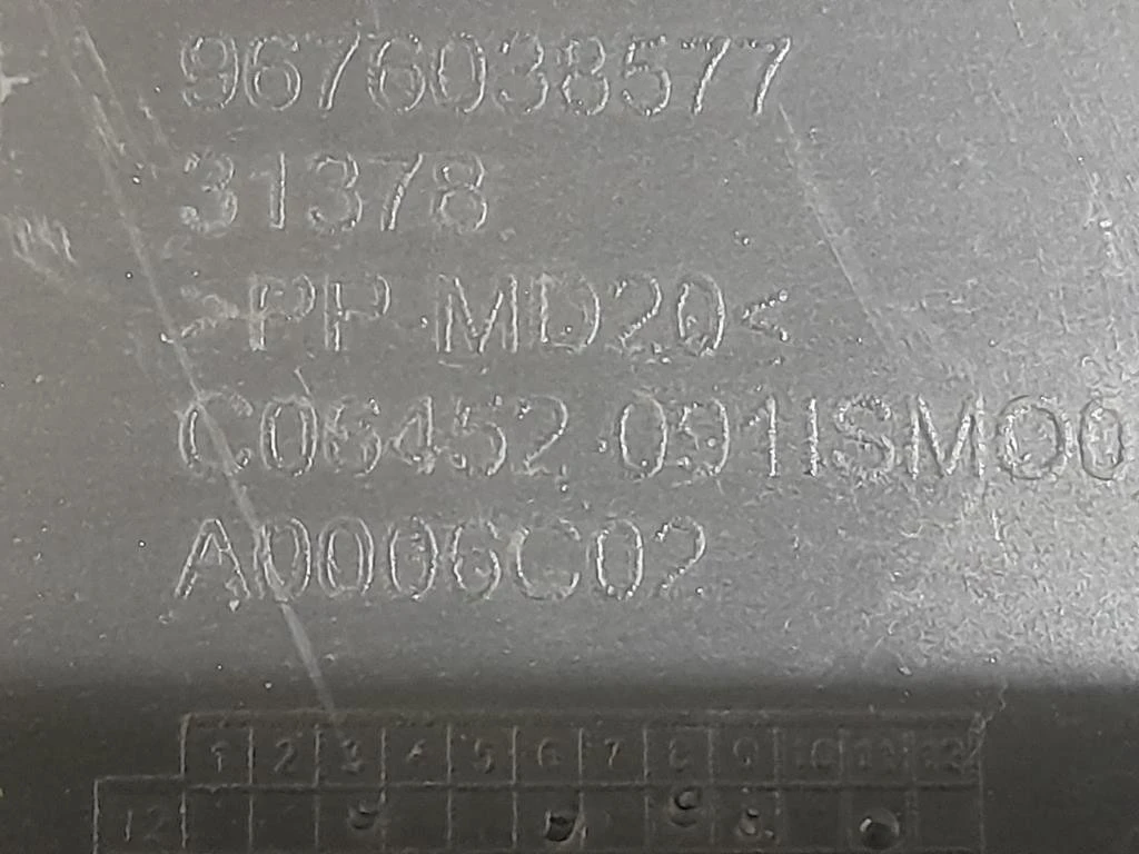 Copertura Interna Griglia Radiatore SUP ANT 9676038577 Citroen C4 Grand Picasso II 2013