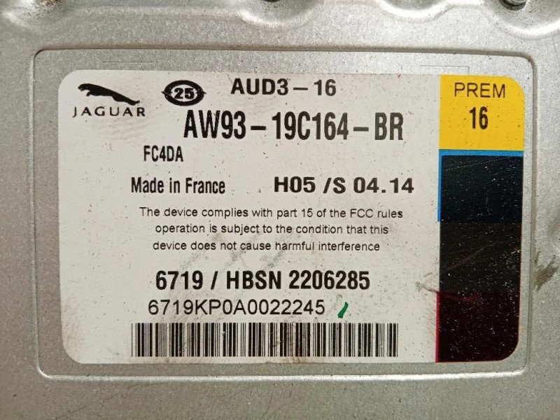 Centralina Amplificatore Acustico AW93-19C164-BR Jaguar XF I 2011