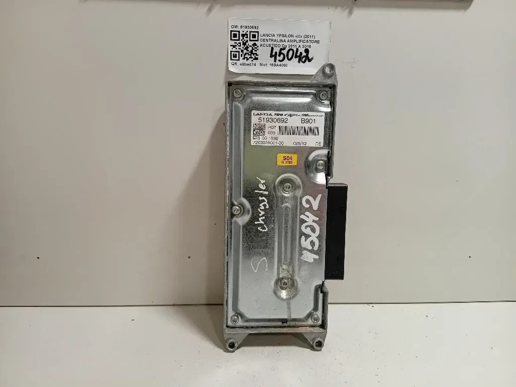 Centralina Amplificatore Acustico 51930692 Lancia Ypsilon III 2011