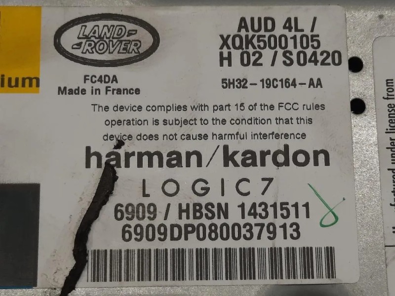 Centralina Amplificatore Acustico 5H31-19C164-AA Land Rover Discovery IV 2010