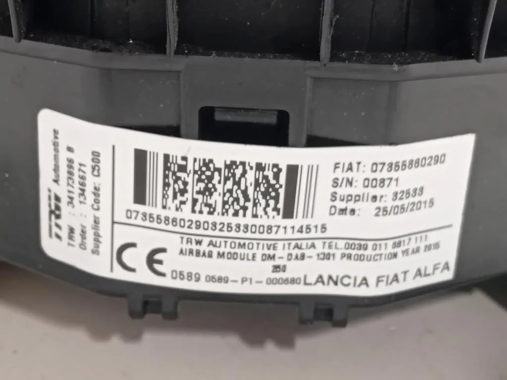 Air-bag Guidatore 07355860290 Peugeot Boxer III 2014