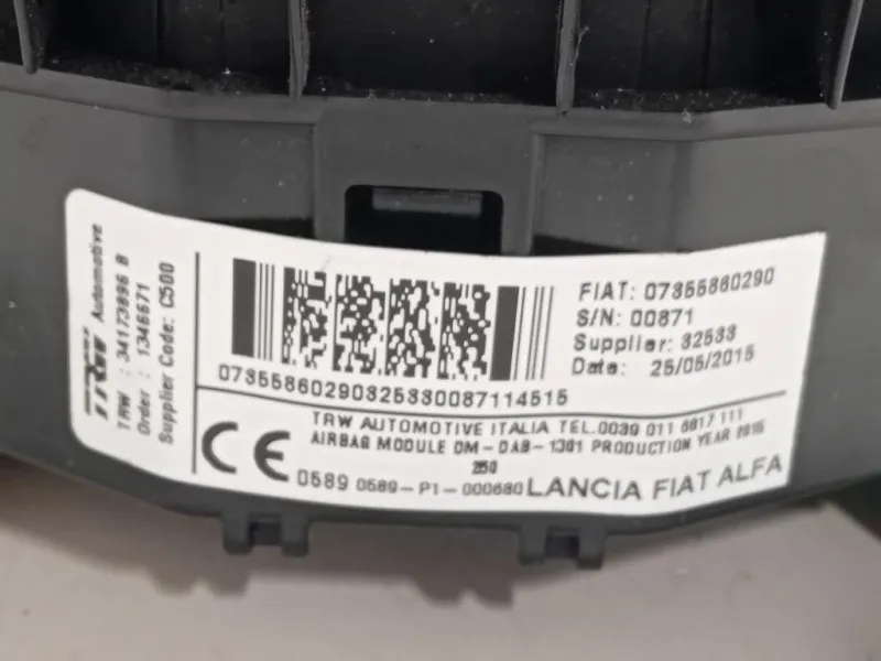 Air-bag Guidatore 07355860290 Peugeot Boxer III 2014