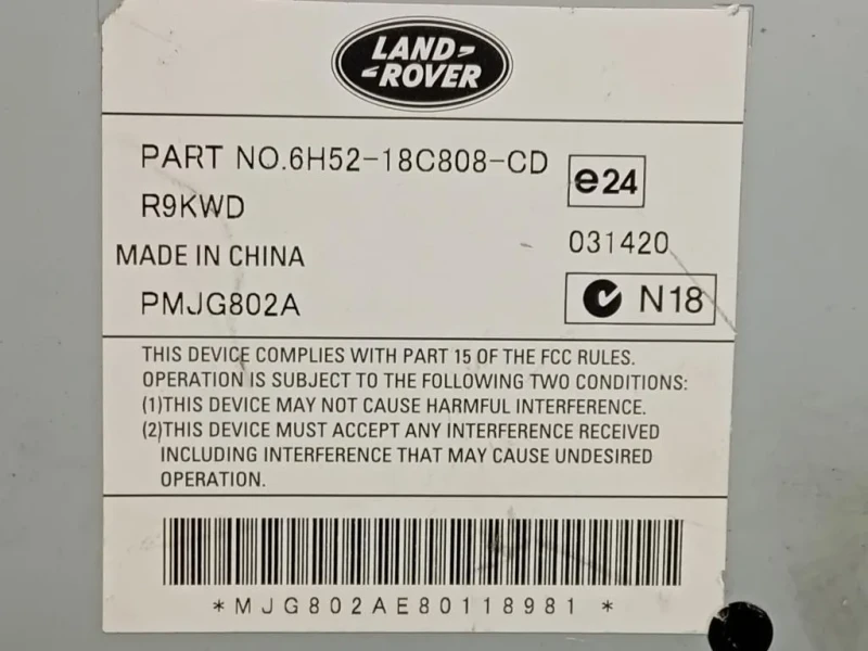 Centralina Amplificatore Acustico 6H52-18C808-CD Land Rover Freelander II 2011