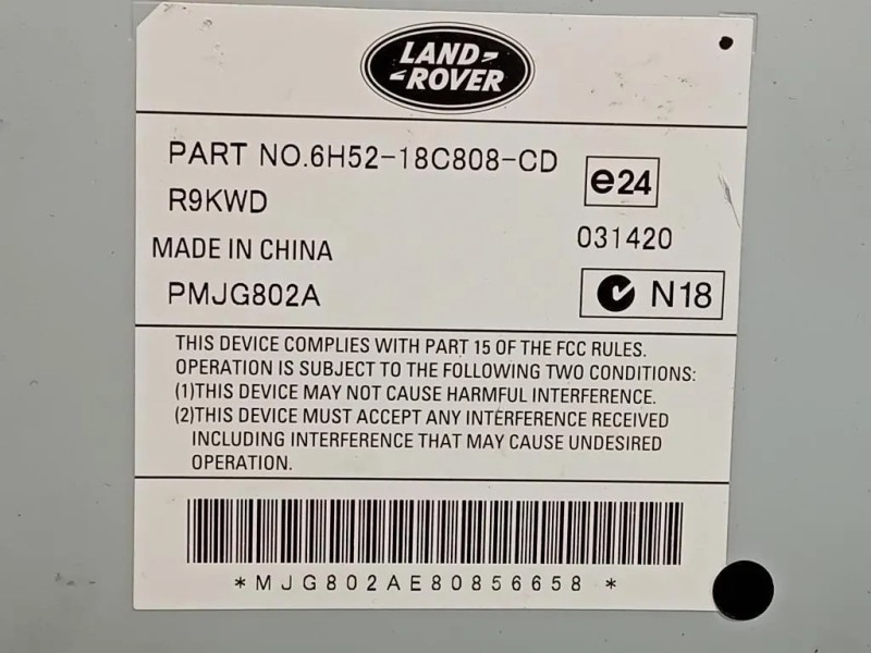 Centralina Amplificatore Acustico 6H52-18C808-CD Land Rover Freelander II 2011