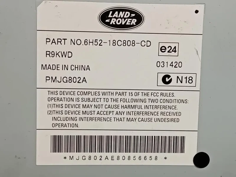 Centralina Amplificatore Acustico 6H52-18C808-CD Land Rover Freelander II 2011