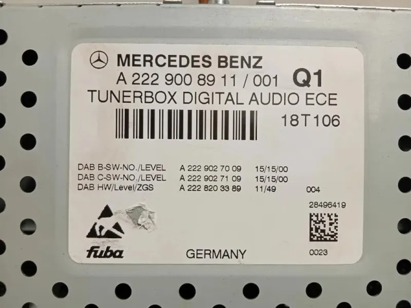 Centralina Amplificatore Acustico A2229008911 Mercedes Classe C W205 2014