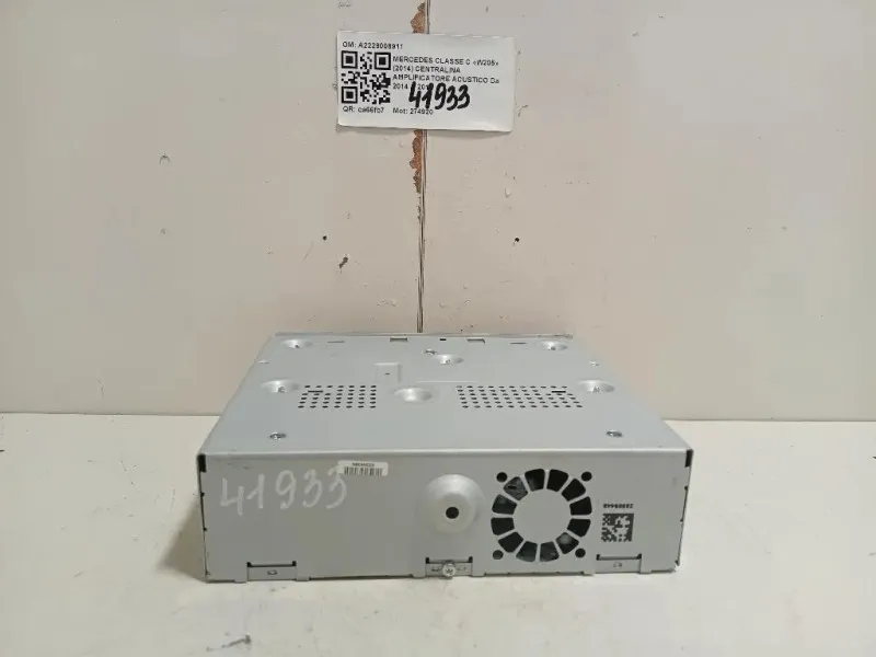 Centralina Amplificatore Acustico A2229008911 Mercedes Classe C W205 2014