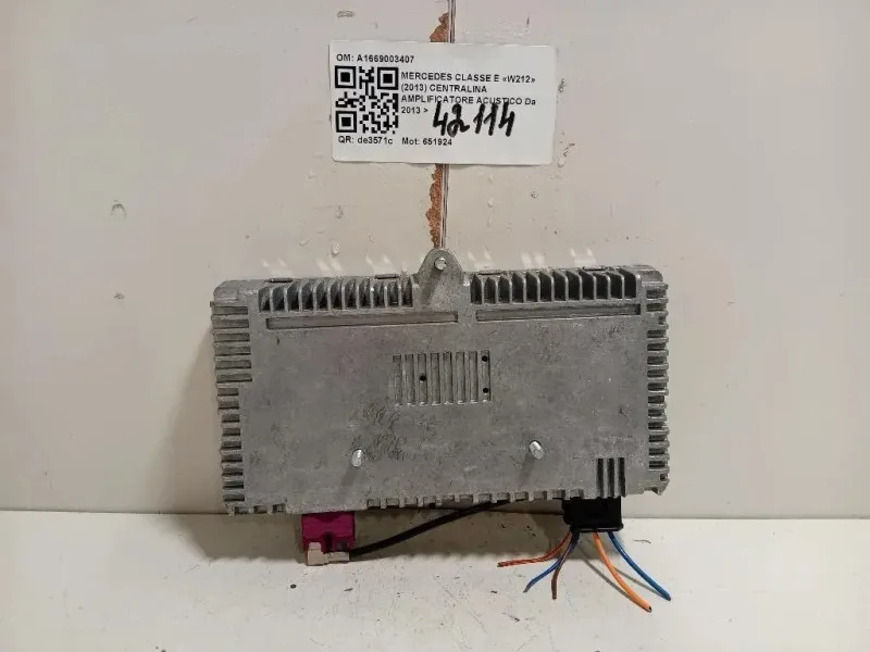 Centralina Amplificatore Acustico A1669003407 Mercedes Classe E W212 2013