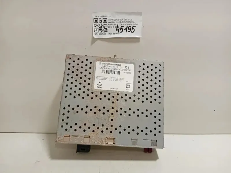 Centralina Amplificatore Acustico A2229009211 Mercedes Classe GLE W166 2015