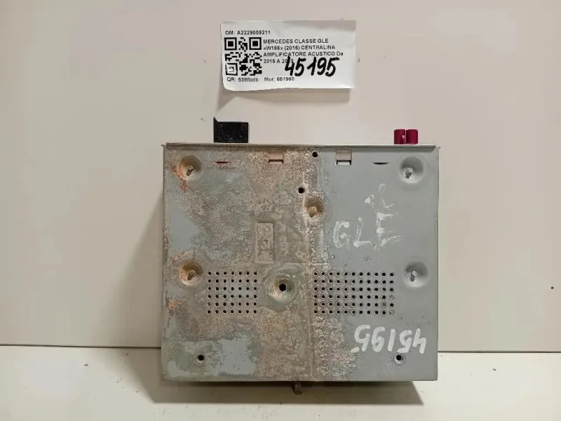 Centralina Amplificatore Acustico A2229009211 Mercedes Classe GLE W166 2015