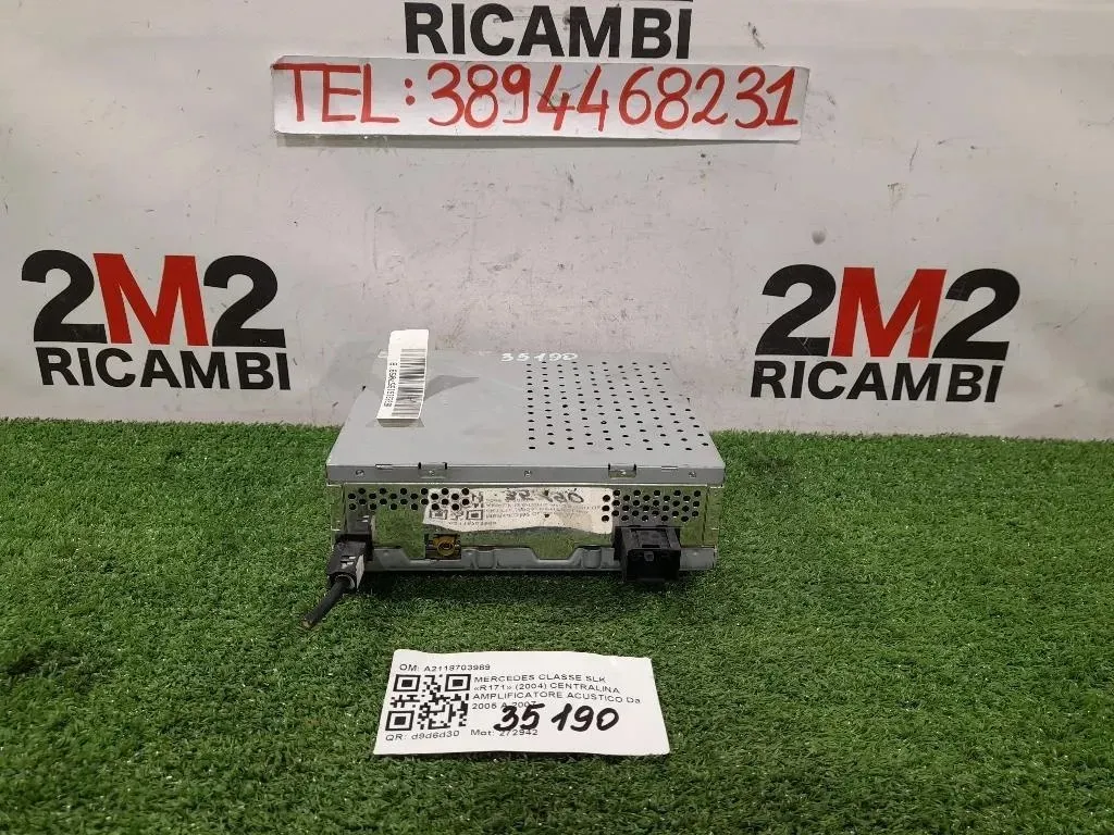 Centralina Amplificatore Acustico A2118703989 Mercedes Classe SLK R171 2004