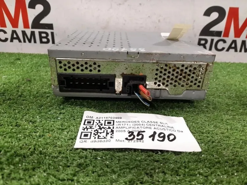 Centralina Amplificatore Acustico A2118703989 Mercedes Classe SLK R171 2004