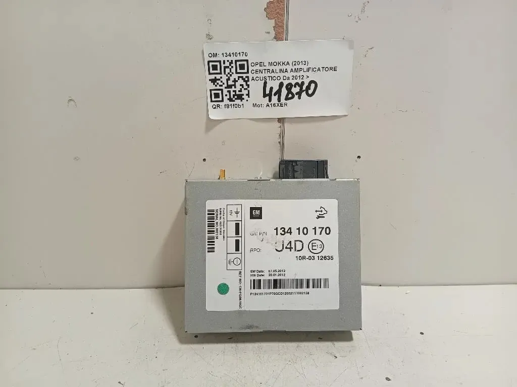 Centralina Amplificatore Acustico 13410170 Opel Mokka 2013