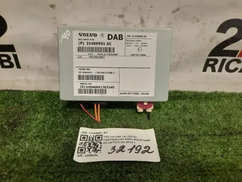 Centralina Amplificatore Acustico 31409951 AC Volvo V40 II 2012