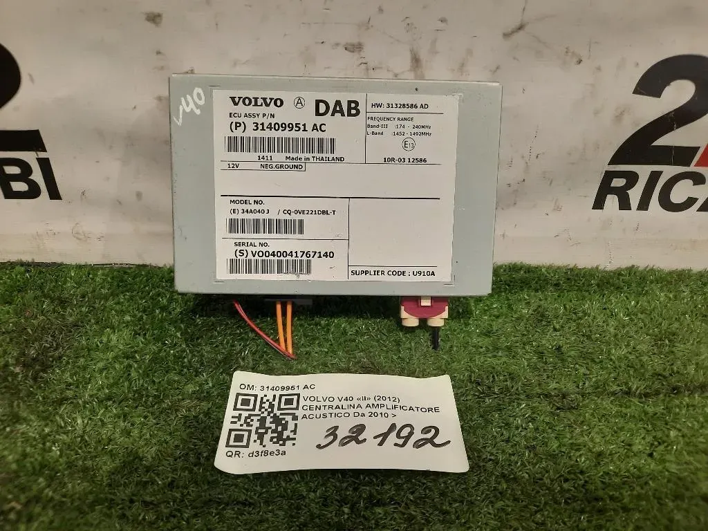 Centralina Amplificatore Acustico 31409951 AC Volvo V40 II 2012