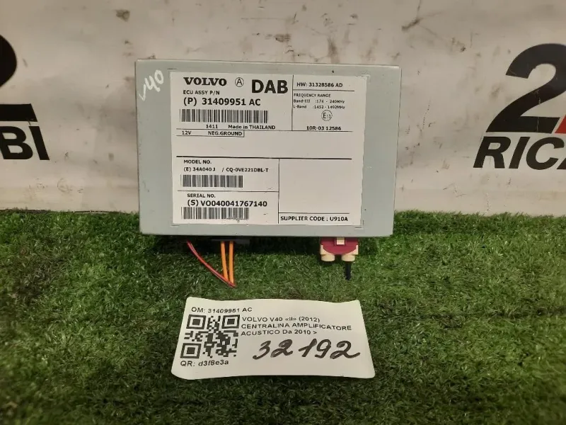 Centralina Amplificatore Acustico 31409951 AC Volvo V40 II 2012