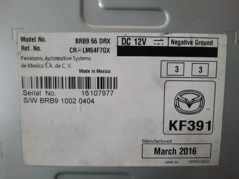 Centralina Amplificatore Antenna BRB966DRX Mazda 3 III 2016