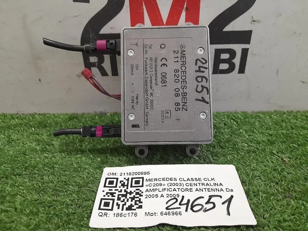 Centralina Amplificatore Antenna 2118200885 Mercedes Classe CLK C209 2003