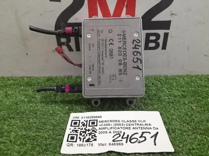 Centralina Amplificatore Antenna 2118200885 Mercedes Classe CLK C209 2003
