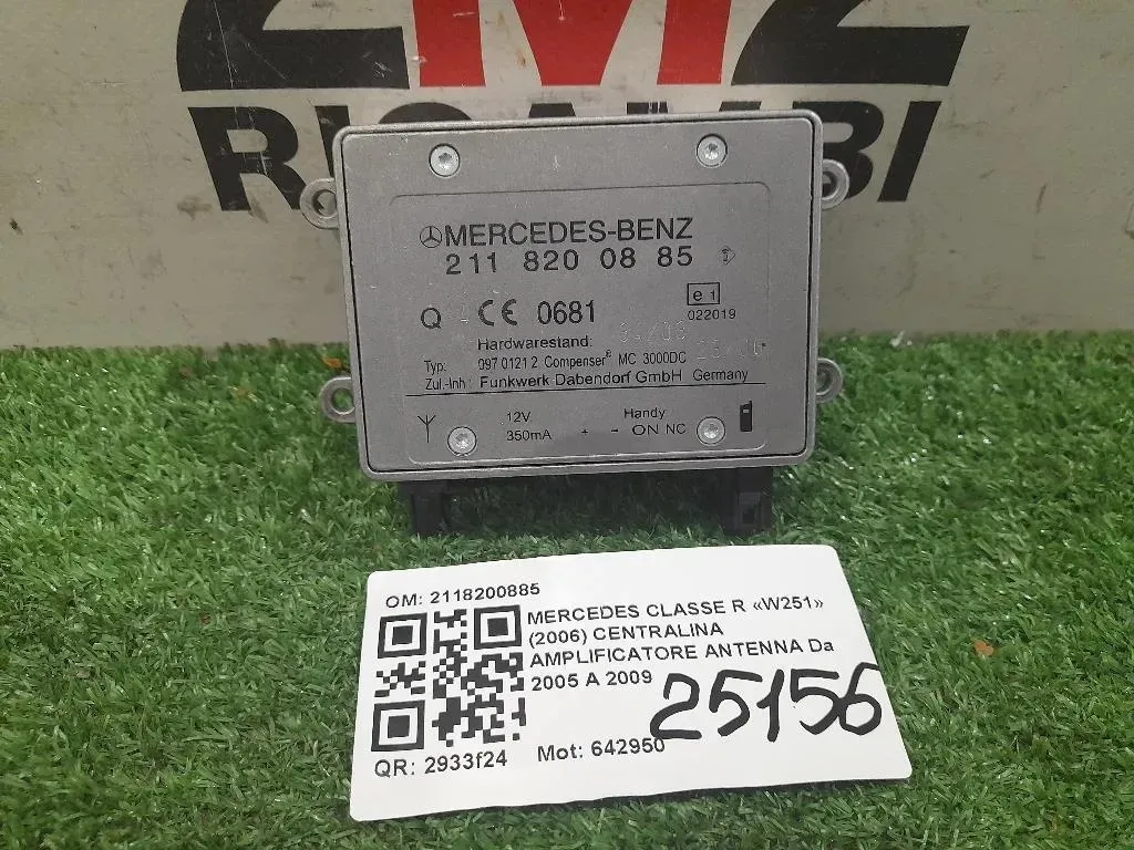 Centralina Amplificatore Antenna 2118200885 Mercedes Classe R W251 2006