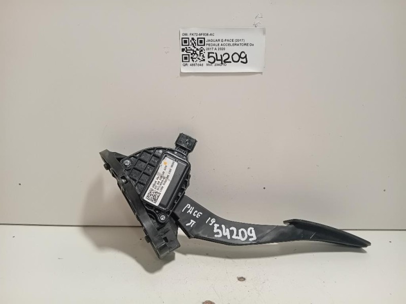Pedale Acceleratore FK72-9F836-AC Jaguar E-pace 2017