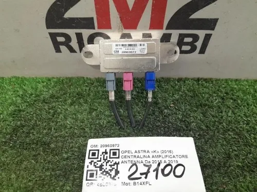 Centralina Amplificatore Antenna 20960972 Opel Astra K 2016