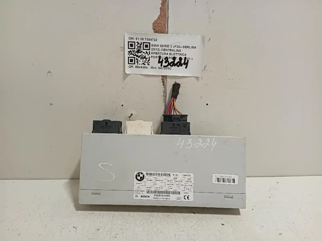 Centralina Apertura Elettrica Portello POST 6135 7384722 Bmw Serie 3 F30 Berlina 2012