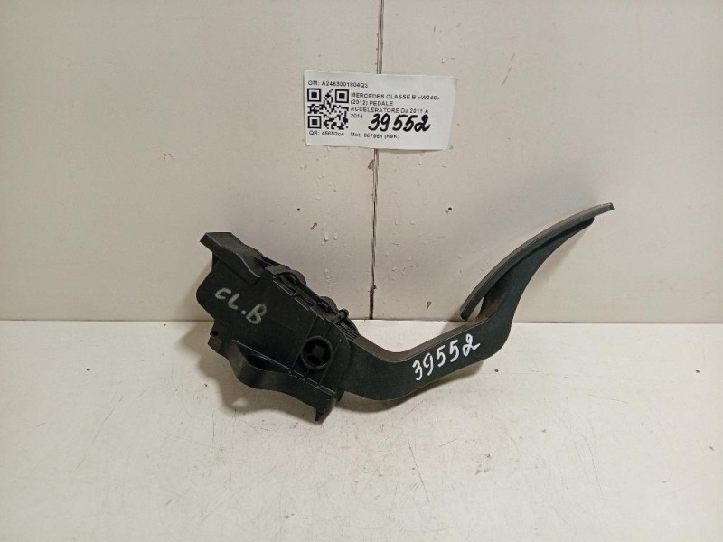 Pedale Acceleratore A2463001804Q3 Mercedes Classe B W246 2012