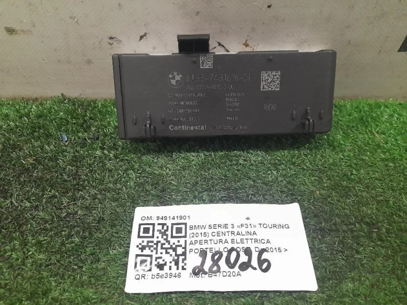 Centralina Apertura Elettrica Portello POST 949141901 Bmw Serie 3 F31 Touring 2015