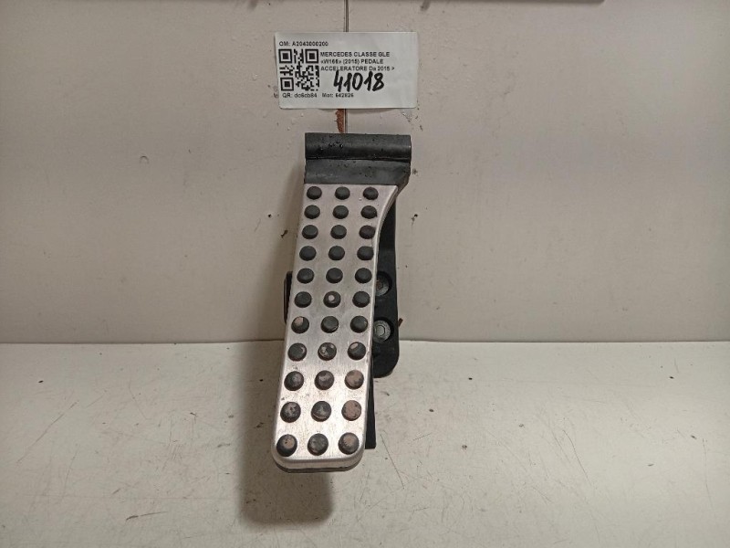 Pedale Acceleratore A2043000200 Mercedes Classe GLE W166 2015