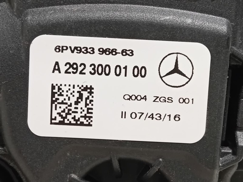 Pedale Acceleratore A2923000100 Mercedes Classe GLE W166 2015