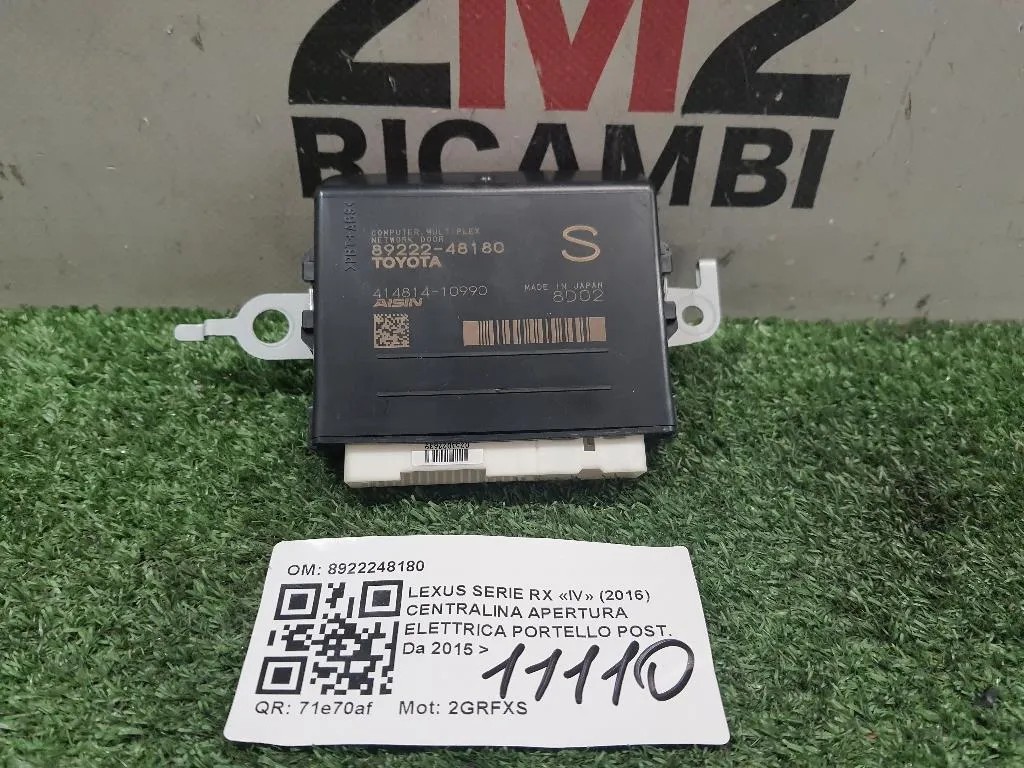 Centralina Apertura Elettrica Portello POST 8922248180 Lexus Serie RX IV 2016