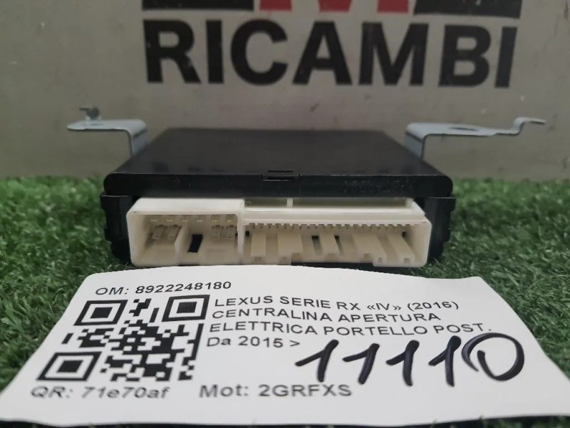 Centralina Apertura Elettrica Portello POST 8922248180 Lexus Serie RX IV 2016