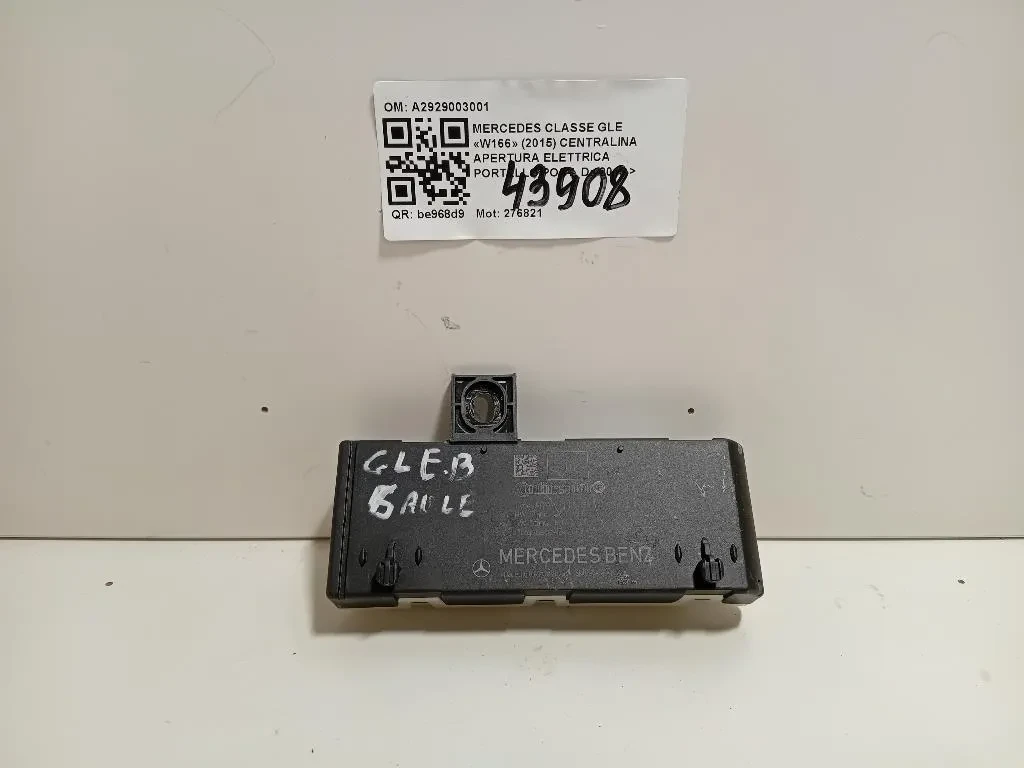 Centralina Apertura Elettrica Portello POST A2929003001 Mercedes Classe GLE W166 2015