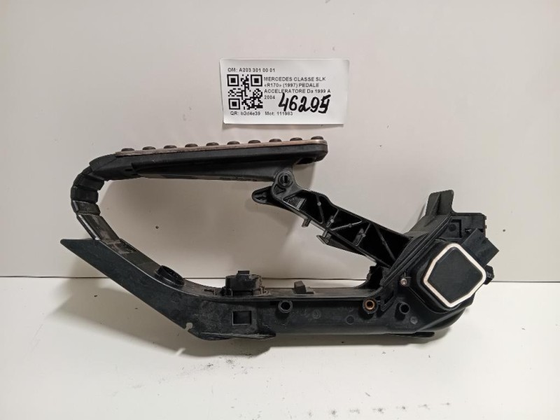 Pedale Acceleratore A203 301 00 01 Mercedes Classe SLK R170 1997