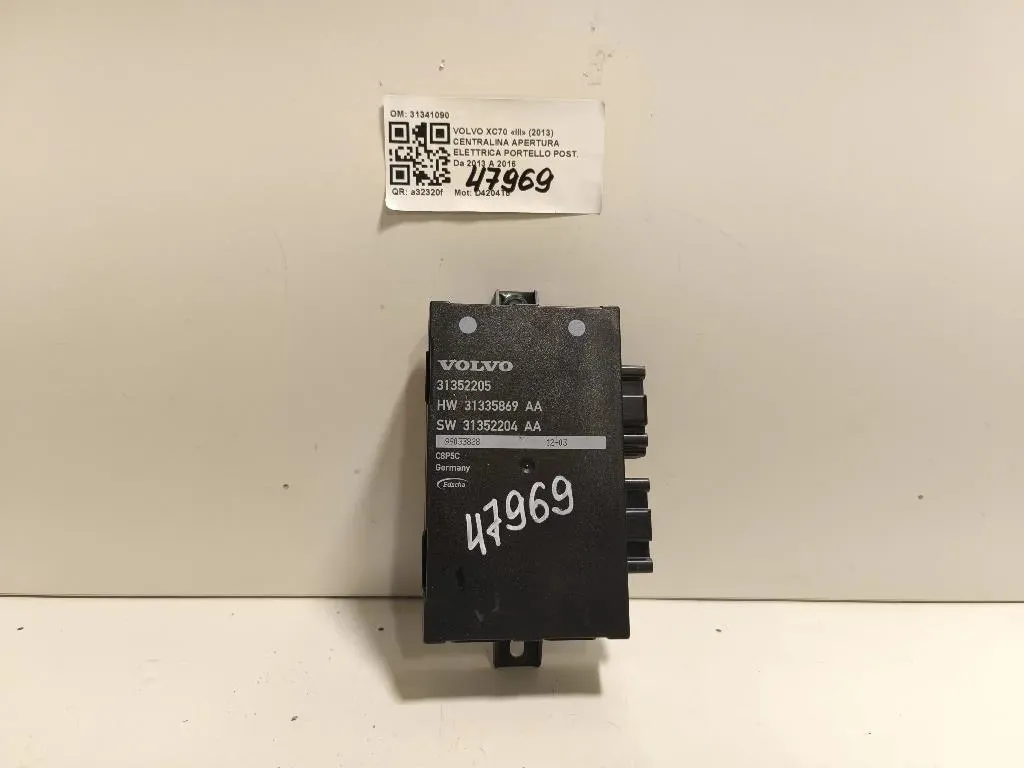 Centralina Apertura Elettrica Portello POST 31341090 Volvo XC70 III 2013