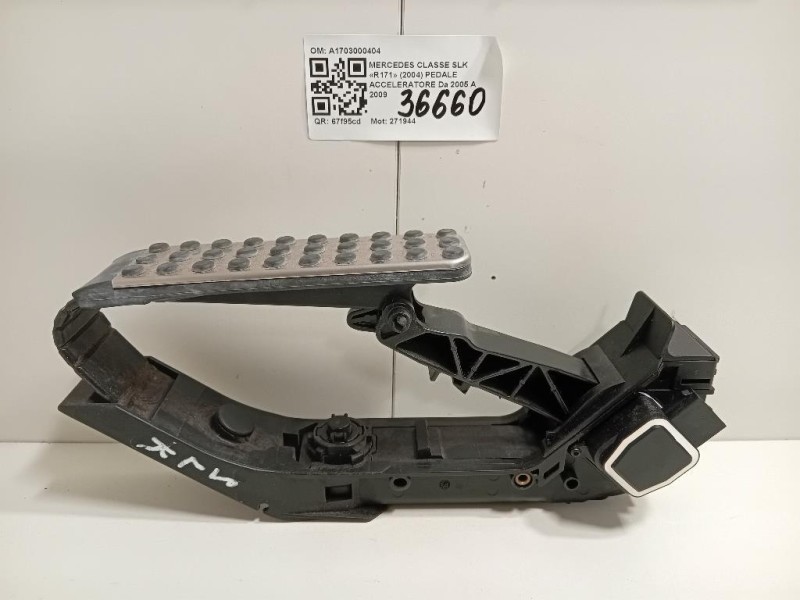 Pedale Acceleratore A1703000404 Mercedes Classe SLK R171 2004