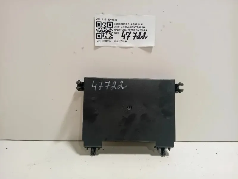 Centralina Apertura Tetto A1718204926 Mercedes Classe SLK R171 2004